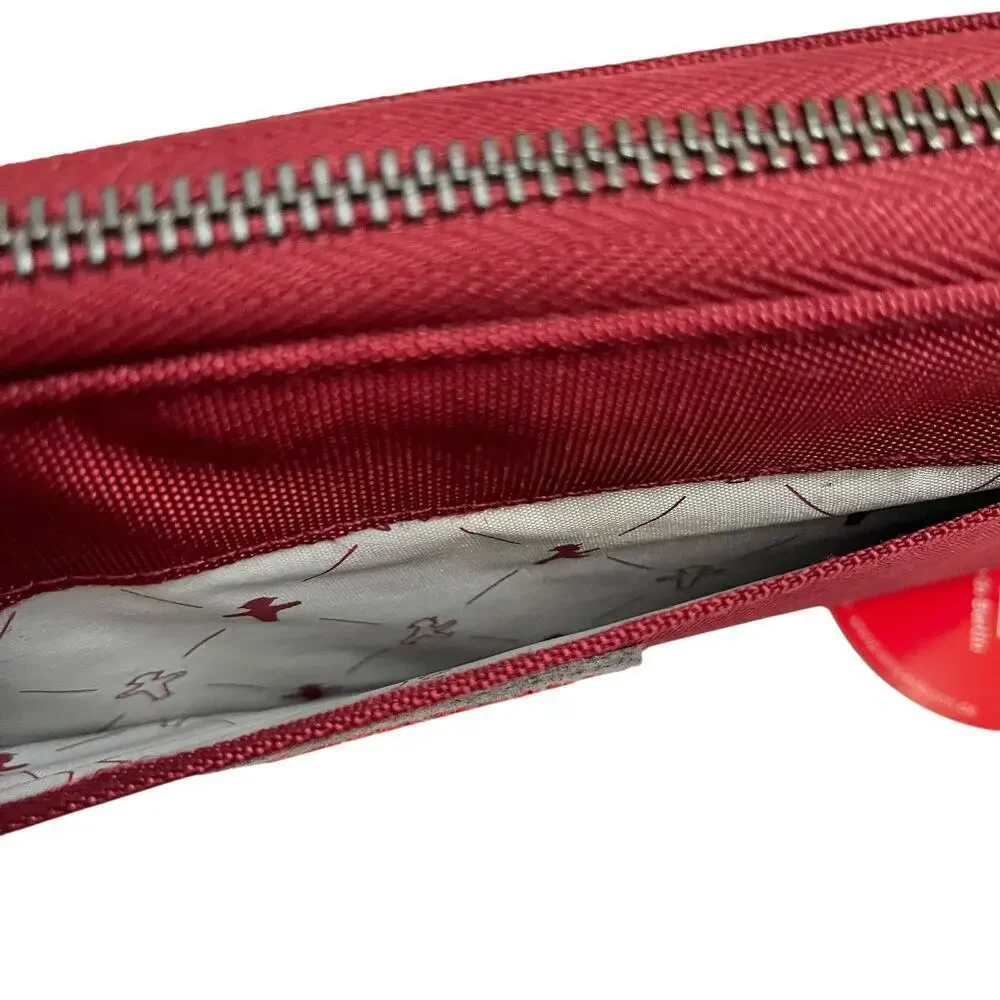 NWT Ampelmann Berlin Red Continental Zip-Around Finance Minister Wallet